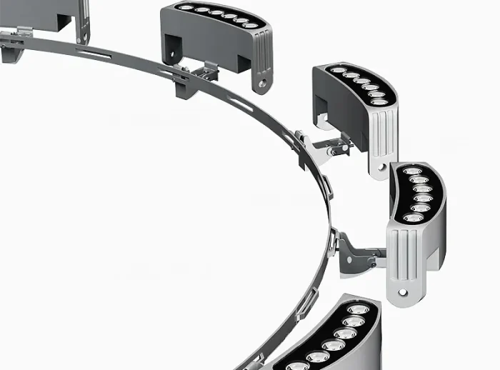 Uplight Landscape Spotlight & outdoor curved wall light LED for tree round building column